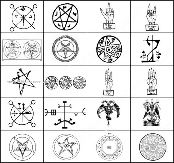 Ancient Necromancy Symbols Brushes