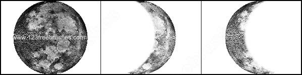 Free Moon and Stars Photoshop Brushes