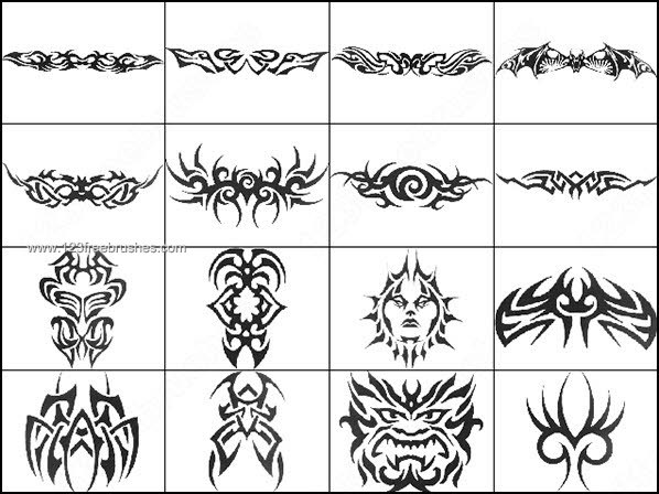 Free Download Tribal Photoshop Brushes