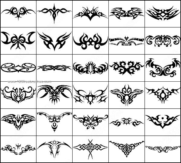 Free Download Tattoos for Photoshop Brushes