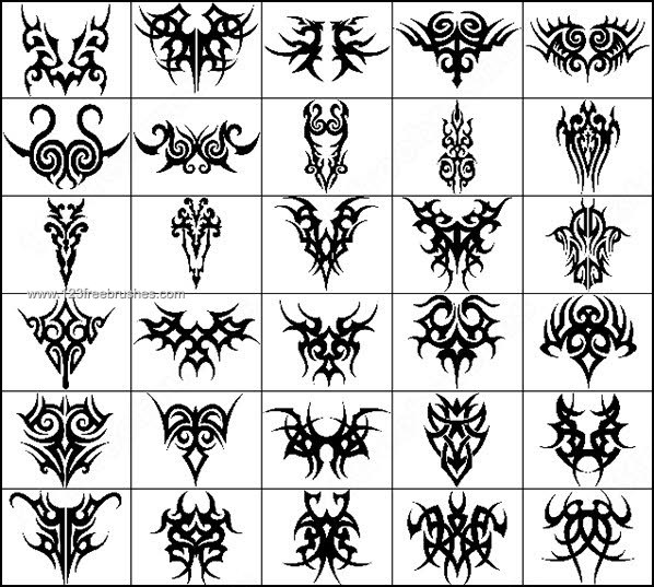 Celtic Tribal Tattoo Designs Brushes