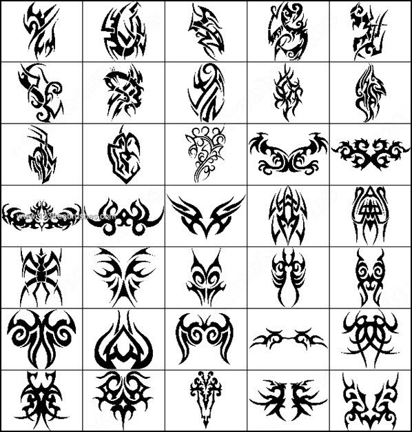 Tribal Tattoo designs Brushes Photoshop