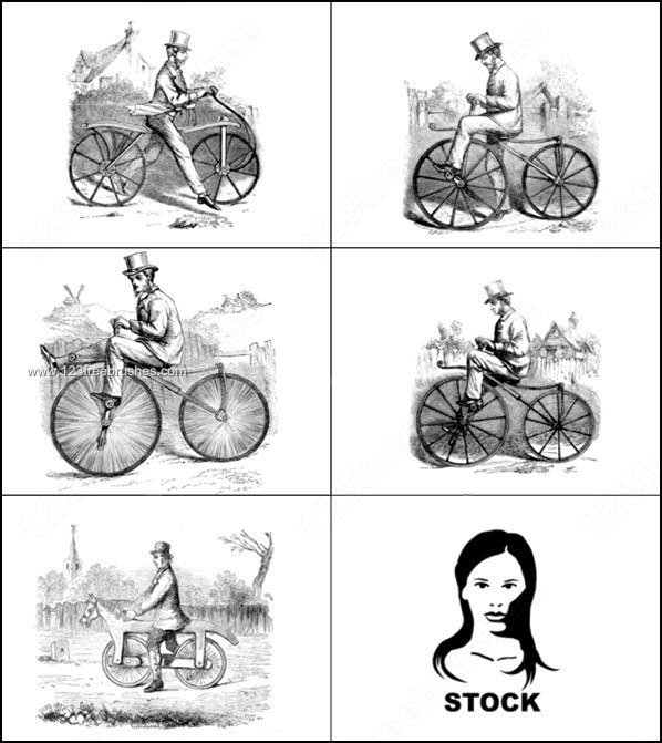 Vintage Bicycle – Bike Photoshop Brushes